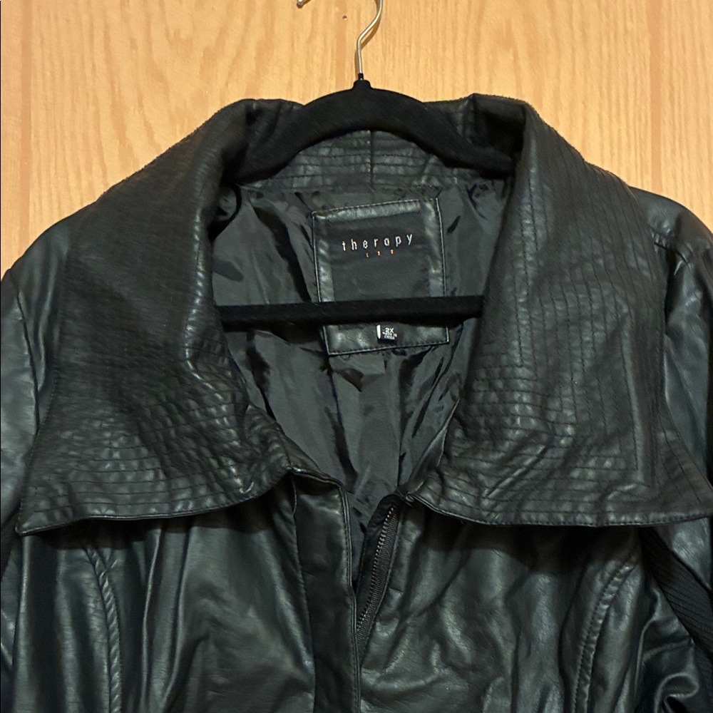 Therapy Black Leather Jacket - image 2